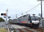 ALP-45DP # 4507 pushing NJT Train # 4732 toward the PPB Station